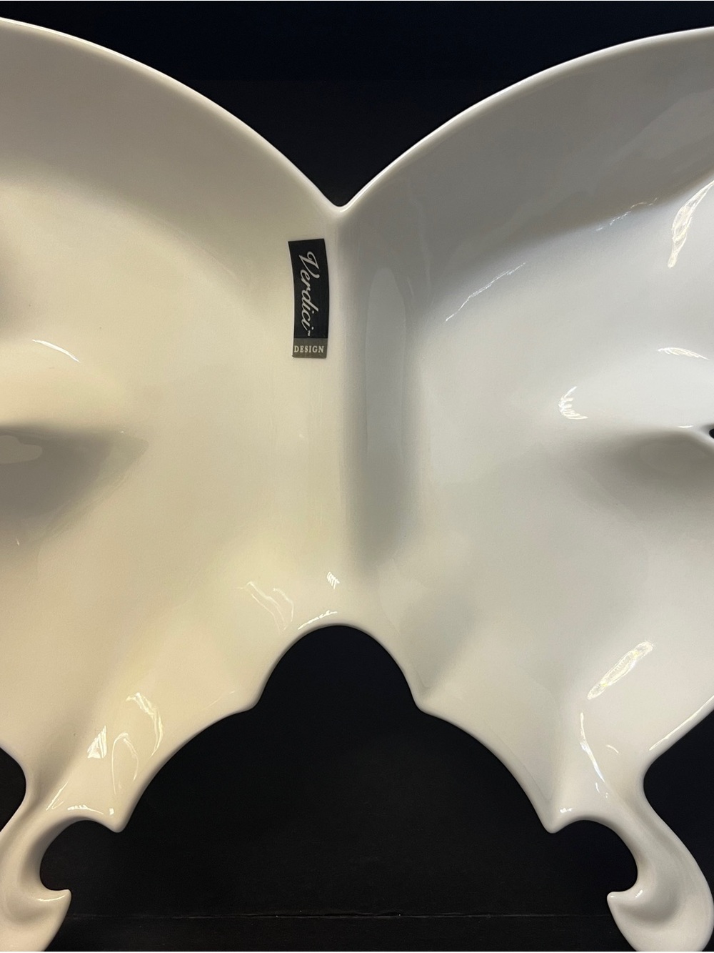 Verdici Design Porcelain Serving Platter w/ 2 compartments - Picture 6 of 14